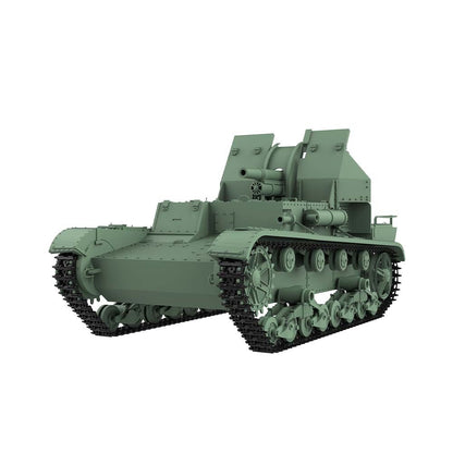 SSMODEL 1/87 HO Scale Railway Military Model Kit Soviet SU-5-1 Tank Destroyer