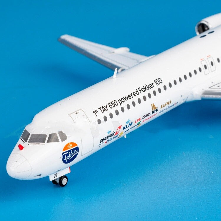 1:200 Geminijets Fokker TAY 650 powered Fokker 100 Airplane Diecast Model