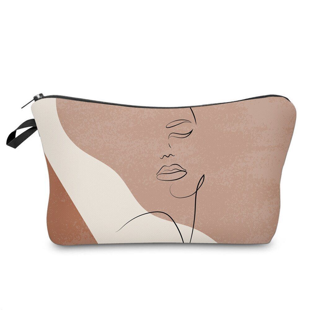 Cosmetic Bag Waterproof Printing Turtle Leaf Toilet Bag Custom Style Traveling