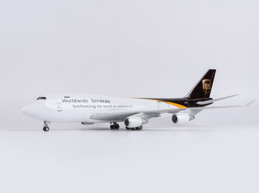 47CM 1:150 UPS BOEING 747-400 Airplane Landing Gears Resin Plane Aircraft Model