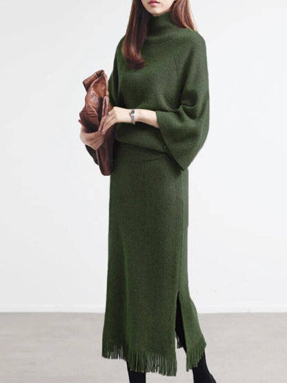 Two Piece Set Women Women's Sets Sweater Streetwear Women's Clothing Dress Sets