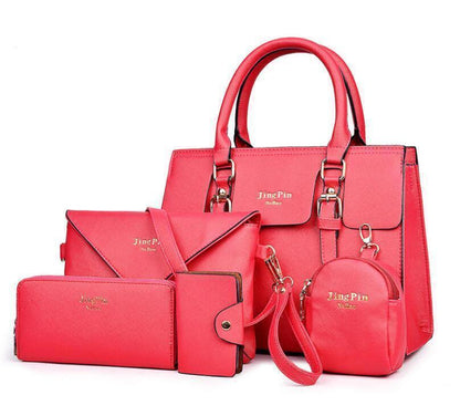 Shoulder Bag Set Five-Piece Casual Plainl Bag Portable Crossbody Bag