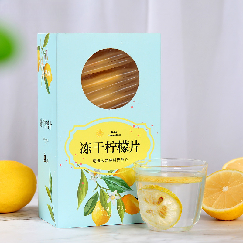 Honey Freeze-dried Lemon Slices Boxed Bag Tea, Fruit Slices, Flower Fruit Tea