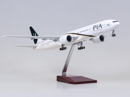 1:157 47CM PIA Pakistan BOEING 777-300ER Plane Landing Gear Resin Aircraft Model