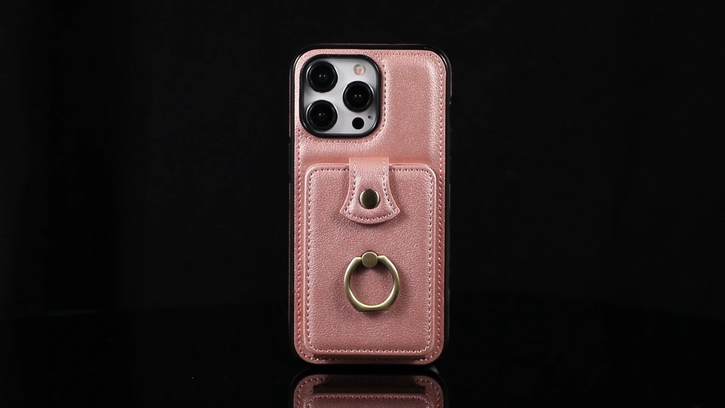 For Samsung Galaxy A26 5G A36 A56 Case Wallet with Card Holder 360°Rotation Ring