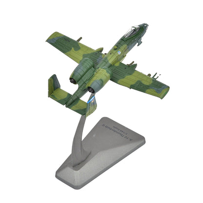 1/144 Scale Diecast Alloy A-10 Fighter Military Airplane Model With Stand