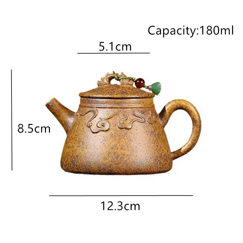 Yixing Zisha Teapot Tradition Handmade Tea Infuser Kettle Chinese Teaware 180ml