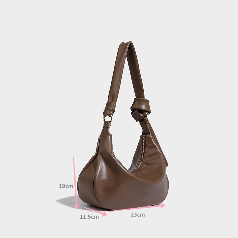Dumpling Shape Bag Versatile Tote Leisure Large Shoulder Crossbody Underarm Bags