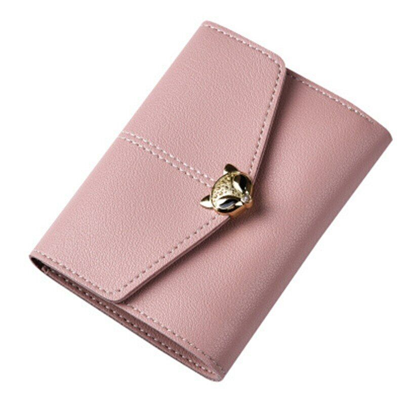 PU Leather Card&ID Holders Wallet Female Purse Clamps Cash Clip Women's Handbags