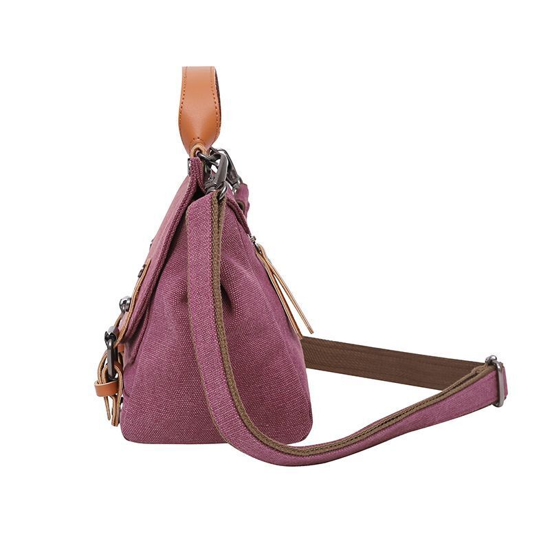 Canvas Hobos Bag Small Handbags Female Purse Shoulder Bags Traveling 22*20*10CM