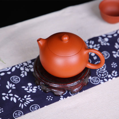 Authentic Yixing Zisha Tea Pot Ball Shaped Infuser Holes Marked Xishi Pot 5oz