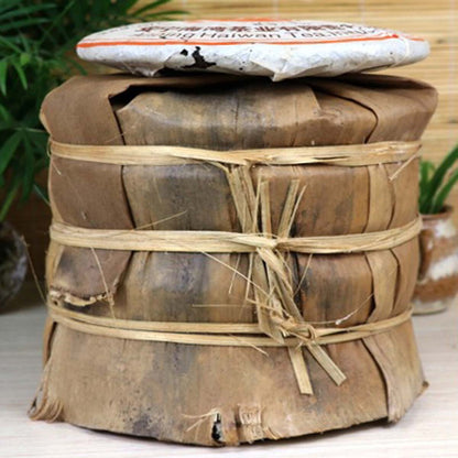 Top Grade Ripe Puerh Black Tea Yunnan Qizi Old Pu-erh Tea Cake Organic Pu'er Tea