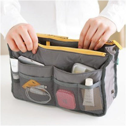Large Cosmetic Storage Bag Nylon Travel Makeup Organizer Handbag Tote Travel Bag