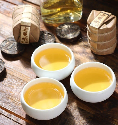 Old Mani Mini Pu'er Tea Yunnan Menghai Uncooked Puhe Sheng Mini Puhe Cake Tea-
