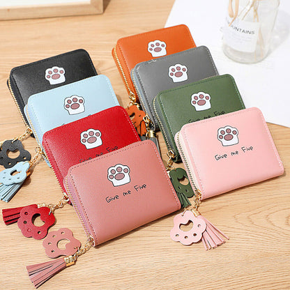Fashion Small Women Zipper Wallet Leather Coin Bag Credit Card Mini Purse Clutch