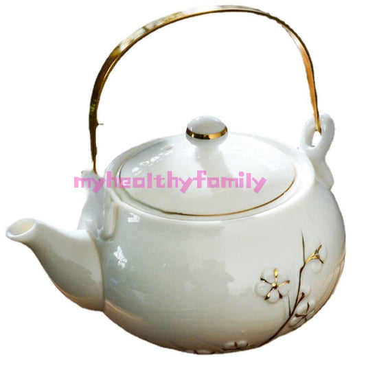 600ml Ceramic Teapot Tea Set Filter Kettle Kung Fu Tea Ceremony Decorate