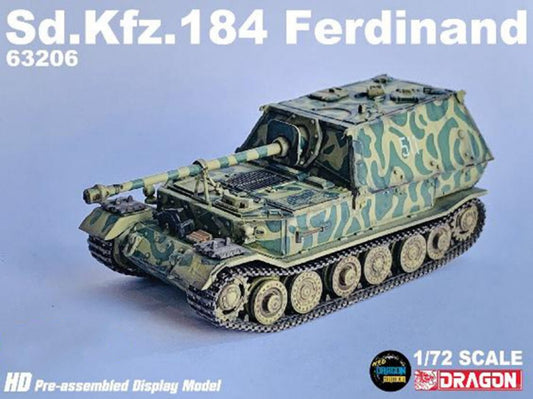 1/72 Sd.kfz.184 German Ferdinand Anti-tank Destroyer Kursk 1943 Tank Model