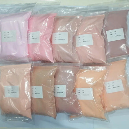 Nails Art Decor Acrylic 100g Bag Dipping Powder Nude Light Crystal Pink Manicure