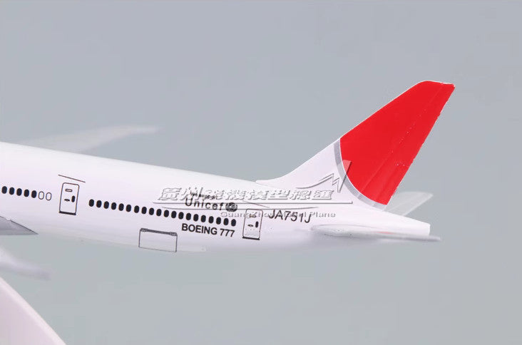 19CM JAL JAPAN AIRLINES BOEING 777-300ER JA751J Passenger Airplane Diecast Model
