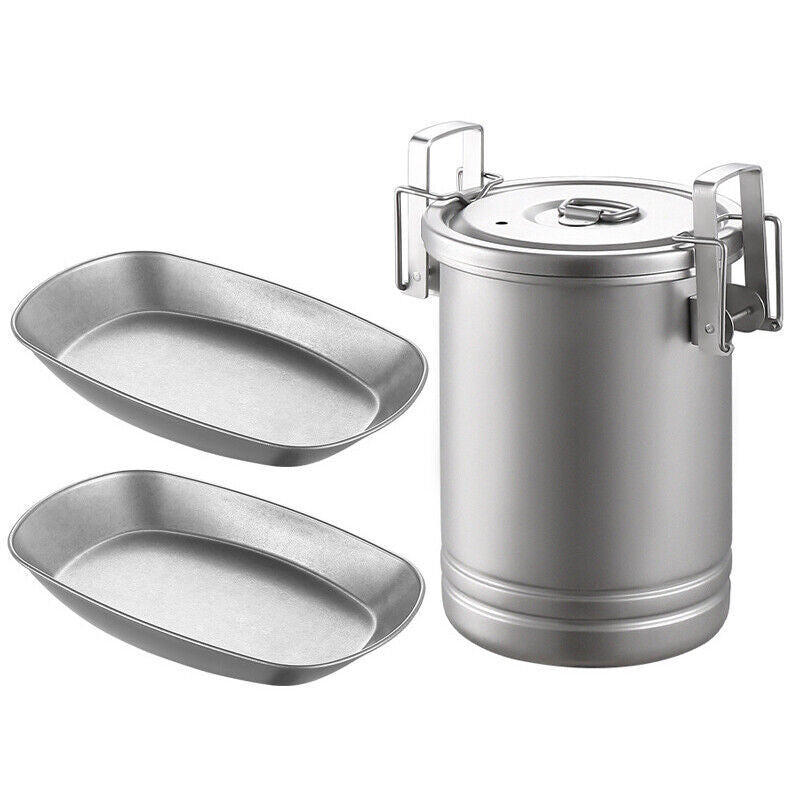 Rice Cooker Steam Pot Outdoor Portable Picnic Cookware Stainless Steel Camping