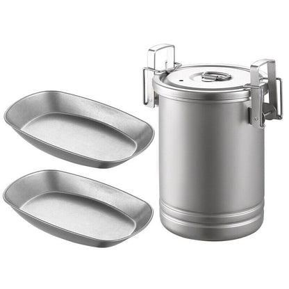Rice Cooker Steam Pot Outdoor Portable Picnic Cookware Stainless Steel Camping