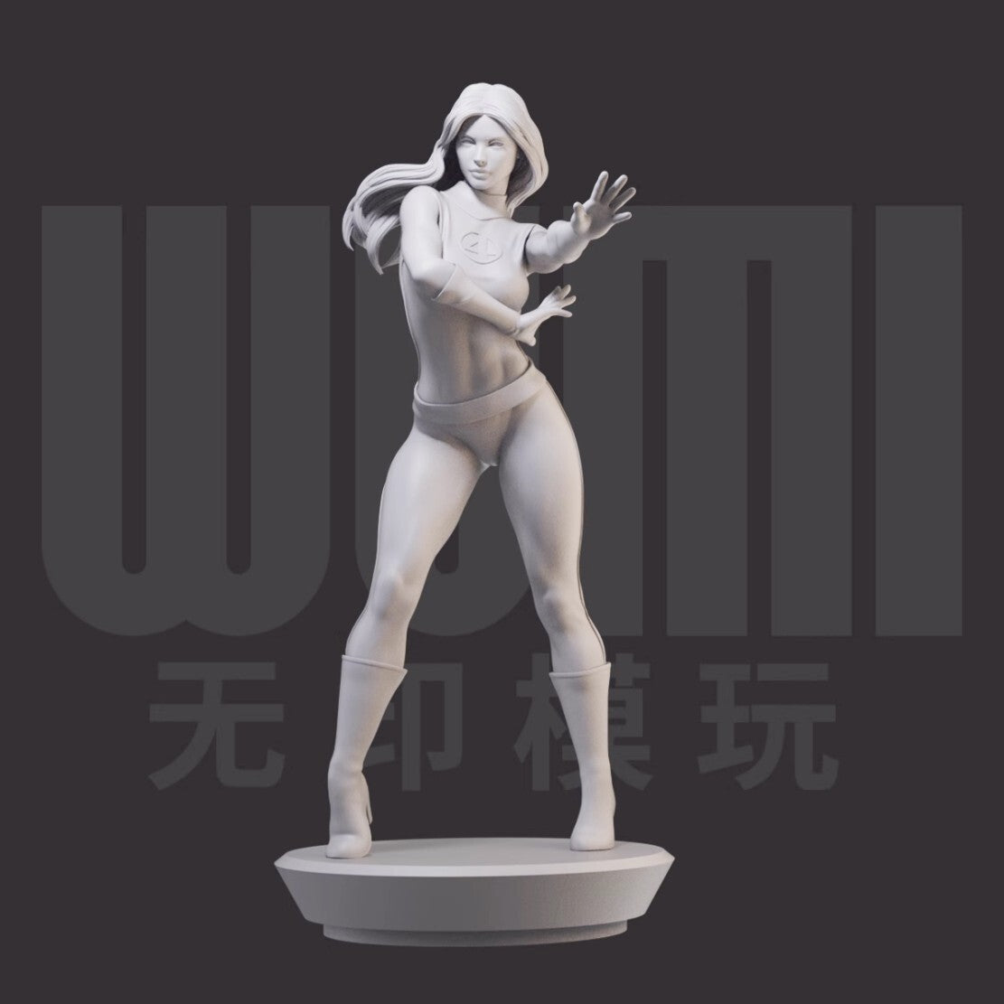 1/24 resin figure model kit Invisible Woman Unassembled unpainted