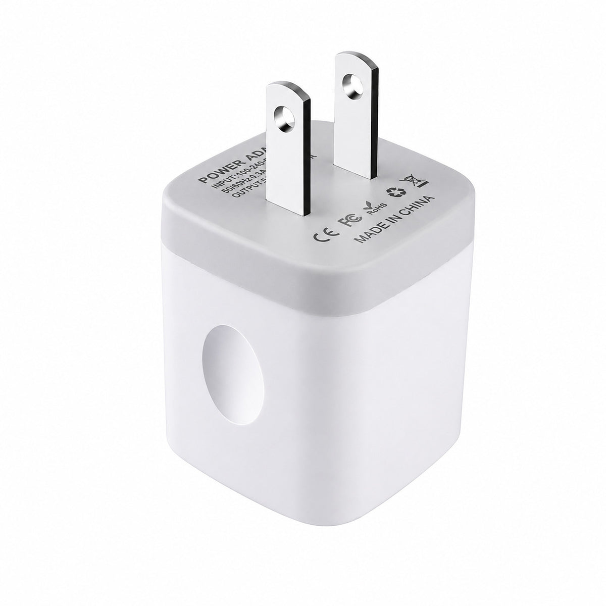USB Wall Plug, 1A 5V Single Port Wall Charger Power Adapter Cube Block Box fo...