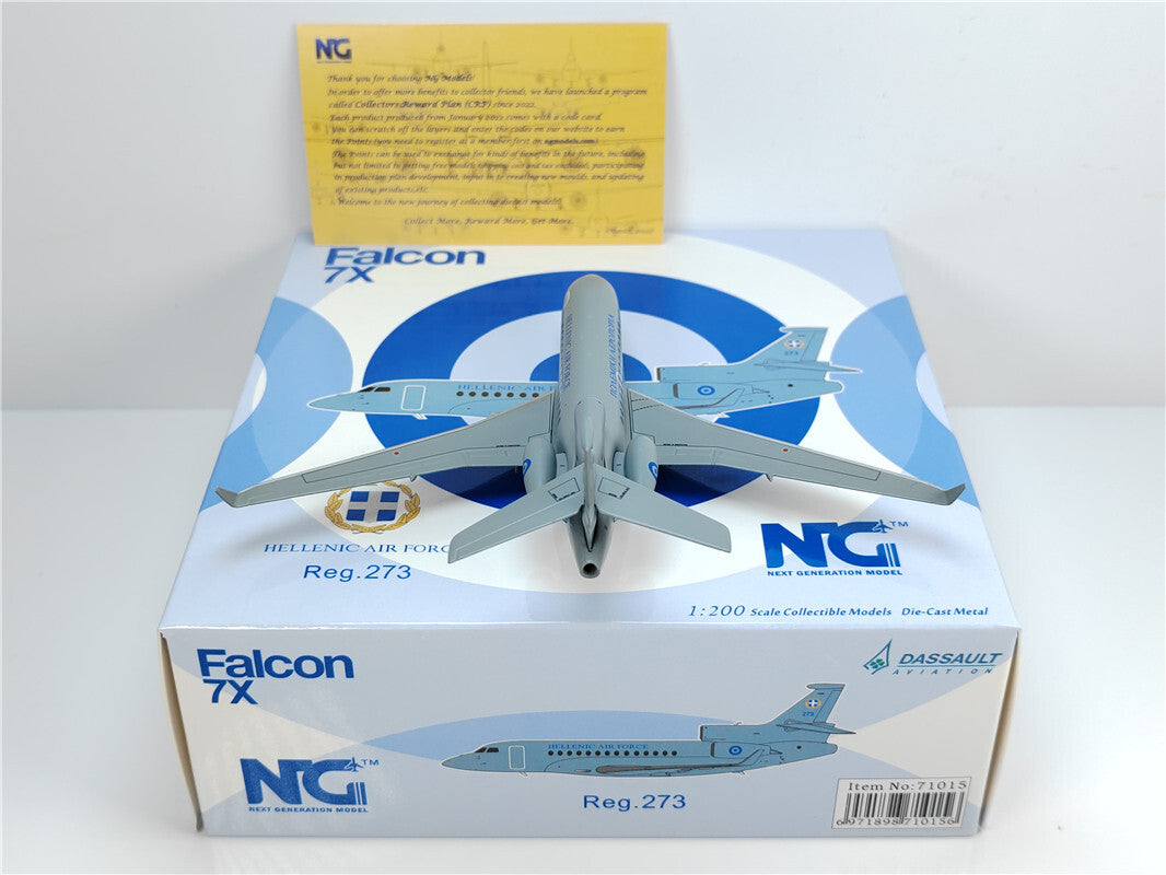 1:200 NG Model HAF DASSAULT AVIATION Falcon 7x Airplane Diecast Aircraft Model
