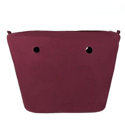 Waterproof Handbag Inner Lining Zipper Pocket Silicone Purse Canvas Accessories