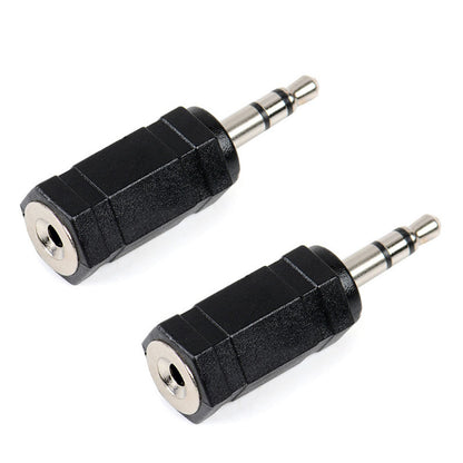 2pcs Stereo Audio Jack Adapter 3.5mm Plug to 2.5mm Jack MP3/MP4 players