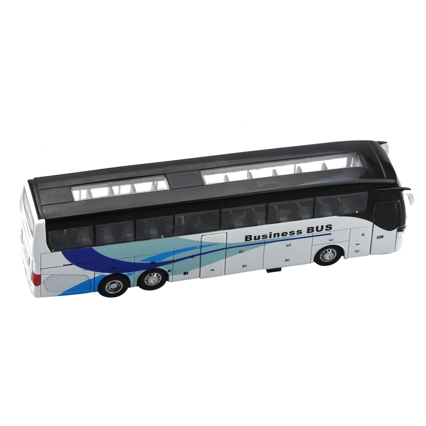 1/32 Sound&Light Sightseeing Bus Model Vehicle Toy Car Kids Xmas Gift Pull Back