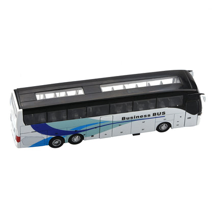 1/32 Sound&Light Sightseeing Bus Model Vehicle Toy Car Kids Xmas Gift Pull Back