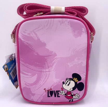 Disney Crossbody Bag Love Rare Red Mickey and Friends 8.5" Lady Purse Minnie