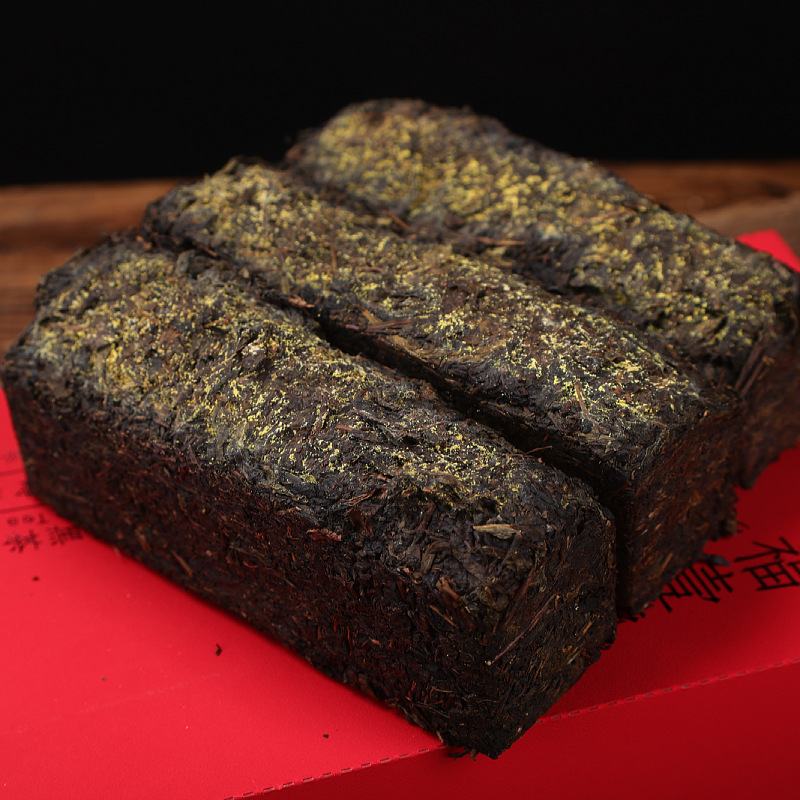 1000g Hunan Anhua black tea handmade brick tea Tianjian JinhuaFu brick black tea