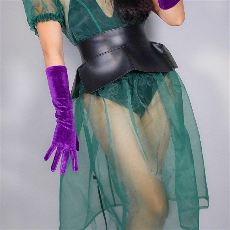 Fashion Velvet Gloves 22/40/50/60/70cm Long Opera Women Elastic Touchscreen Mitt