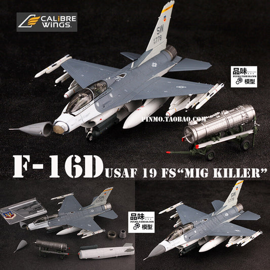 1/72 US Air Force F-16C F16 US Air Force 19th Squadron MiG Killer Fighter Model
