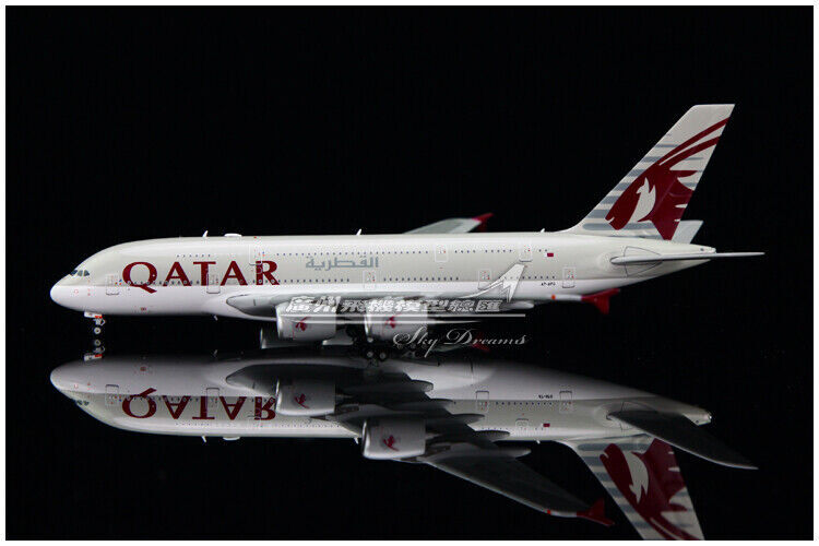 1:400 JC Wings QATAR AIRBUS A380-800 Passenger Airplane Diecast Aircraft Model