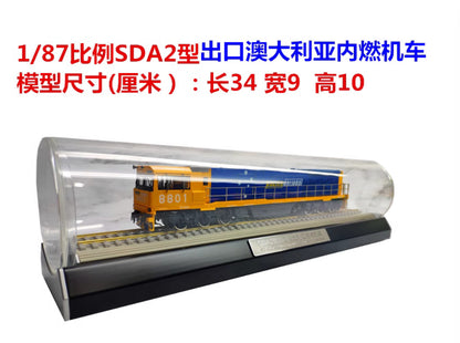 1:87 34CM SDA2 Diesel Locomotive Exported to Australia Train Diecast Model