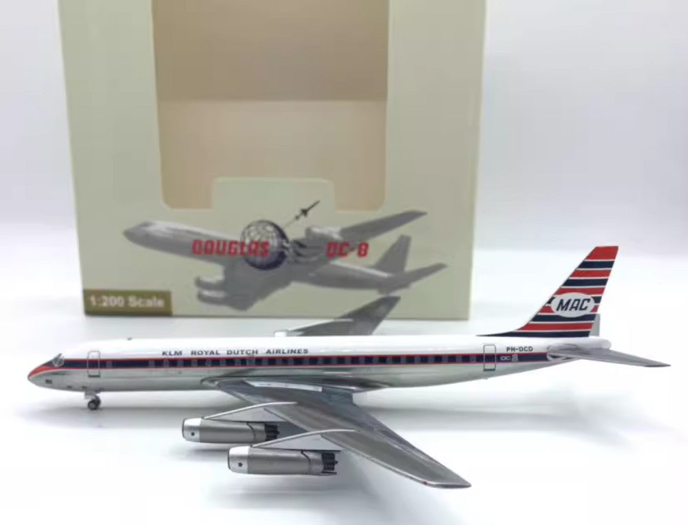 1:200 29CM AeroClassics KLM Douglas DC-8 Aircraft Plane Diecast Airplane Model