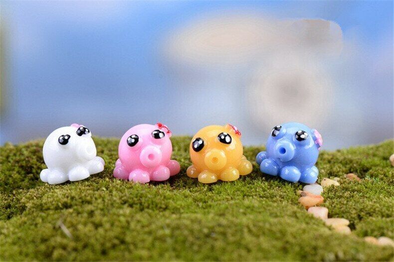 Mini 8pcs Small Octopus Decoration Supplies Moss Micro Landscape Garden Deco