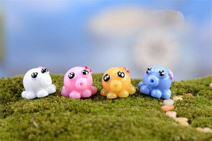 Mini 8pcs Small Octopus Decoration Supplies Moss Micro Landscape Garden Deco