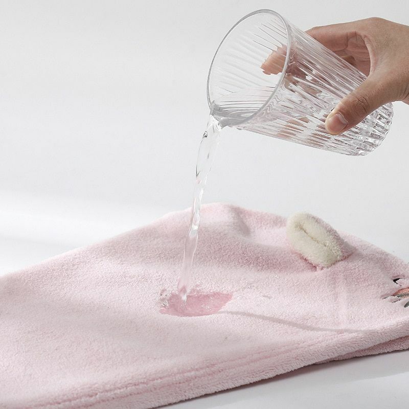 Dry Hair Hats Towels Bathroom Microfiber Solid Quickly Homes Textile Embroidery