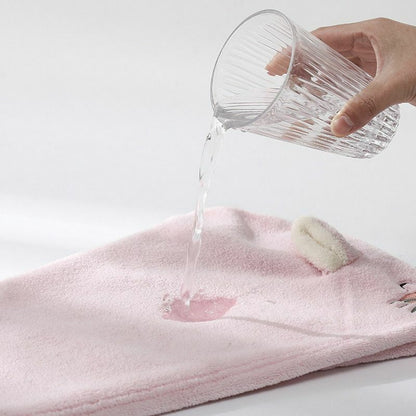 Dry Hair Hats Towels Bathroom Microfiber Solid Quickly Homes Textile Embroidery