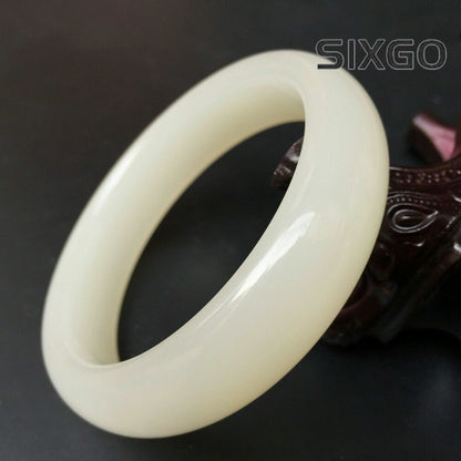 Natural Hetian jade and white jade bracelet
