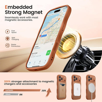 for Iphone 17 Pro Max Case with 360° Spin Magnetic Stand for Women, [Compatible
