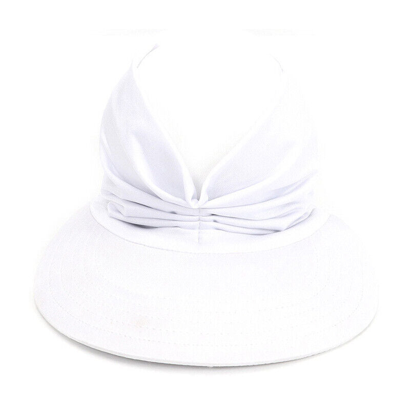 Womens Visor Hat Hollow Empty Top Cap Anti-UV Sun Protection Summer Beach Hats