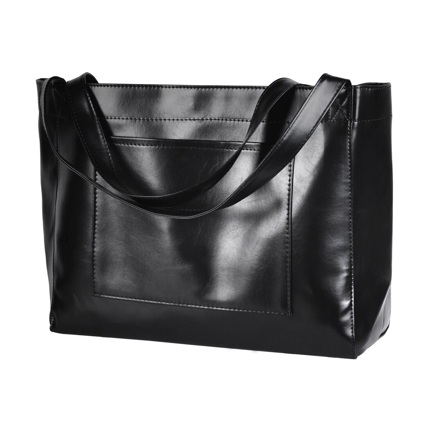 Women's Leather Organizer Purse Shoulder Bag Multiple Pockets Cross Body Handbag