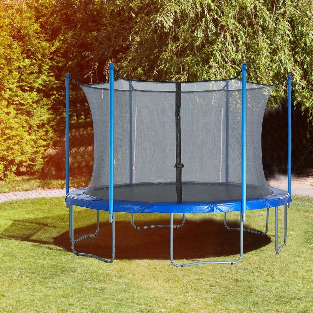 6/10/12/14 Feet 6/8 Poles Trampoline Net Nylon For Children Jumping Pad Safety