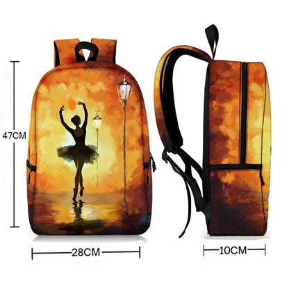 Backpack Waterproof Student School Bag Bookbag Cosplay Travel Fashion Red Purple