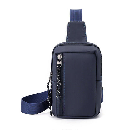 Men Women Unisex Sling Bag Chest Cross Body Travel Sport Shoulder Backpack Nylon